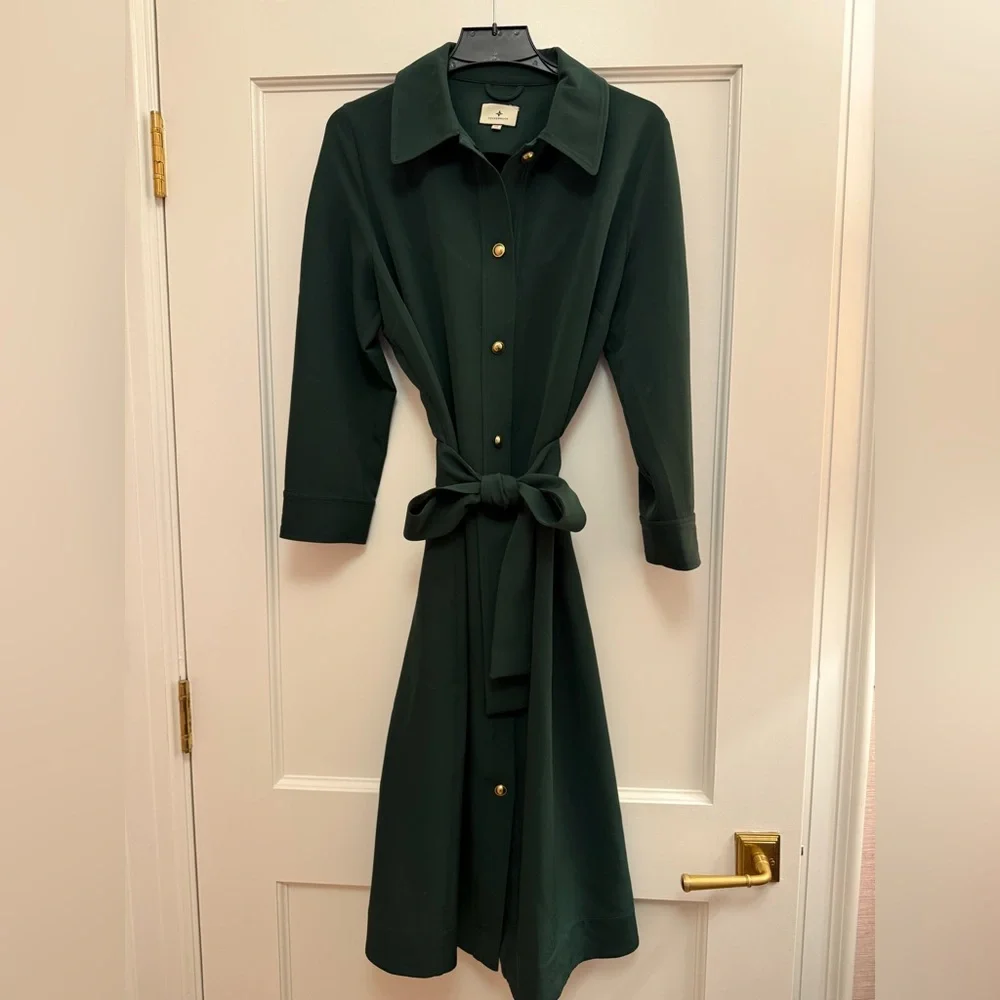 Forest Green Belted Sarah Dress - Picture 3 of 5
